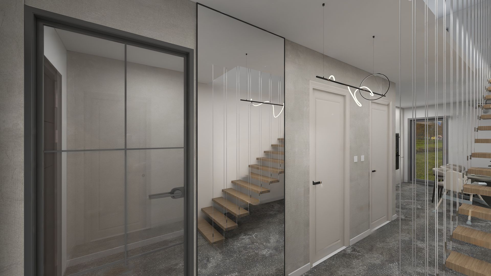 Przedpokój ze schodami